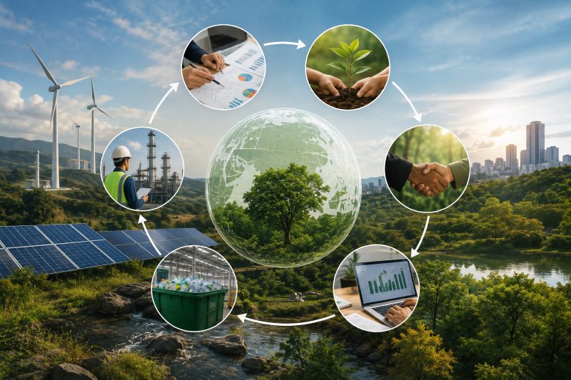 How a Carbon Market Works End-to-End